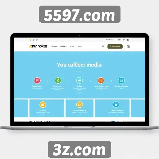 Facilidades de navegação no site 5597.com